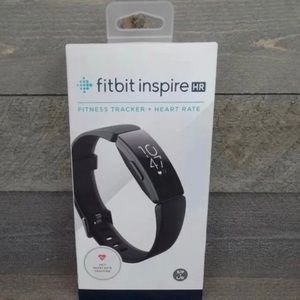 Brand New FACTORY SEALED 
Fitbit Inspire HR Fitness Tracker - Black SM+LG Bands